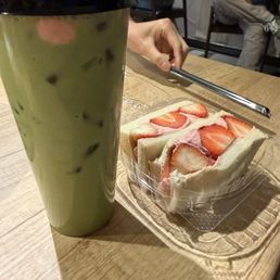 Matcha Strawberry, Strawberry Fruit Sando
