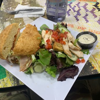 Schlotzsky's - Chicken Avocado Cobb Salad with Turkey Bacon Club Sandwich - Sandwiches Near Me - Marietta, Georgia Schlotzsky's - Chicken Avocado Cobb Salad with Turkey Bacon Club Sandwich - Sandwiches Near Me - Marietta, Georgia
