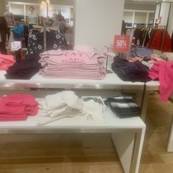 The display of new merchandise.