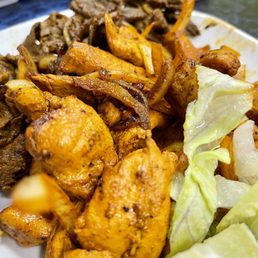 The chicken has some great spices on it! Really good! The chicken has some great spices on it! Really good!