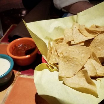 Miguel's Cocina - Chips and salsa with a mysterious spicy white sauce are served upon seating. - Mexican Near Me - Coronado, California