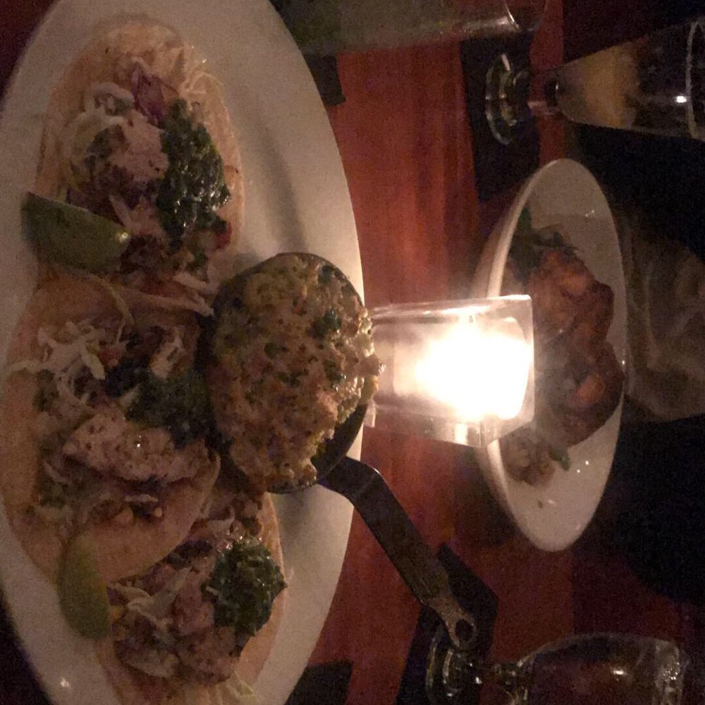 Roaring Fork - Fish tacos, green chili Mac n cheese and half chicken with corn bread stuffing. Highly recommend! - New American Near Me - Austin, Texas Roaring Fork - Fish tacos, green chili Mac n cheese and half chicken with corn bread stuffing. Highly recommend! - New American Near Me - Austin, Texas