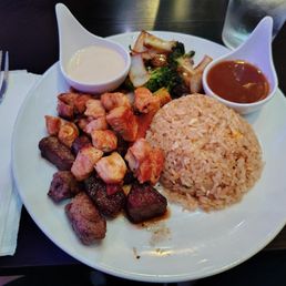Chicken and steak Hibachi Lunch. Chicken and steak Hibachi Lunch.