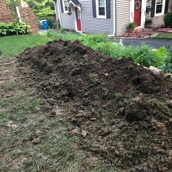 Hope Plumbing - Large dirt pile left after job "completed" - Plumbing Near Me - Fishers, Indiana