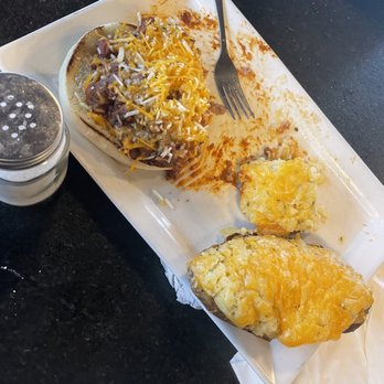 Haunted Hamburger - Chili Cheese Burger and Cheese Potato - Burgers Near Me - Jerome, Arizona Haunted Hamburger - Chili Cheese Burger and Cheese Potato - Burgers Near Me - Jerome, Arizona