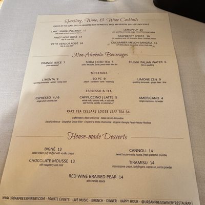Menu photo 3 Urban Press Winery & Restaurant Burbank, CA Menu photo 3 Urban Press Winery & Restaurant Burbank, CA