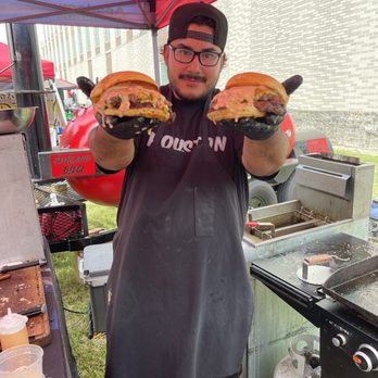 Chicano Bbq - Double stack smash cheese burgers - Food Stands Near Me - Houston, Texas