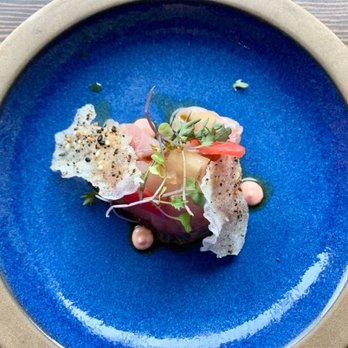 3rd Cousin - Hamachi with thin rice cracker - New American Near Me - San Francisco, California