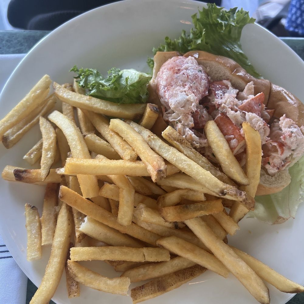 Lobster Roll and fries Lobster Roll and fries