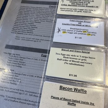 Jimbo's - Menu 2/23 - bacon waffle!! - Breakfast & Brunch Near Me - Wilmington, North Carolina