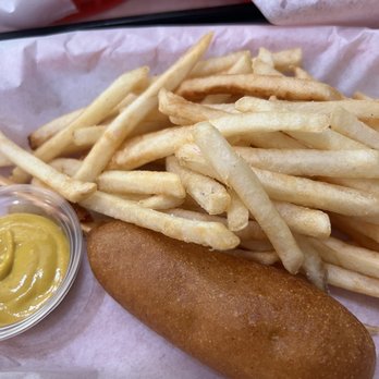 PLANT SLAYER - Corn dog and fries - Vegan Near Me - Fresno, California