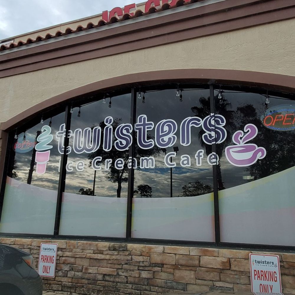 Twisters Ice Cream Cafe - Storefront - Ice Cream & Frozen Yogurt Near Me - Palm Coast, Florida Twisters Ice Cream Cafe - Storefront - Ice Cream & Frozen Yogurt Near Me - Palm Coast, Florida