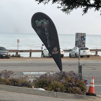 Neptune's Net - Parking lot entrance sign - Seafood Near Me - Malibu, California Neptune's Net - Parking lot entrance sign - Seafood Near Me - Malibu, California