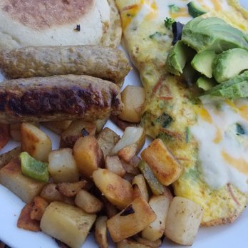 Turning Point - Veggie omelette with avacado and chicken sausage option. - Breakfast & Brunch Near Me - Newark, Delaware
