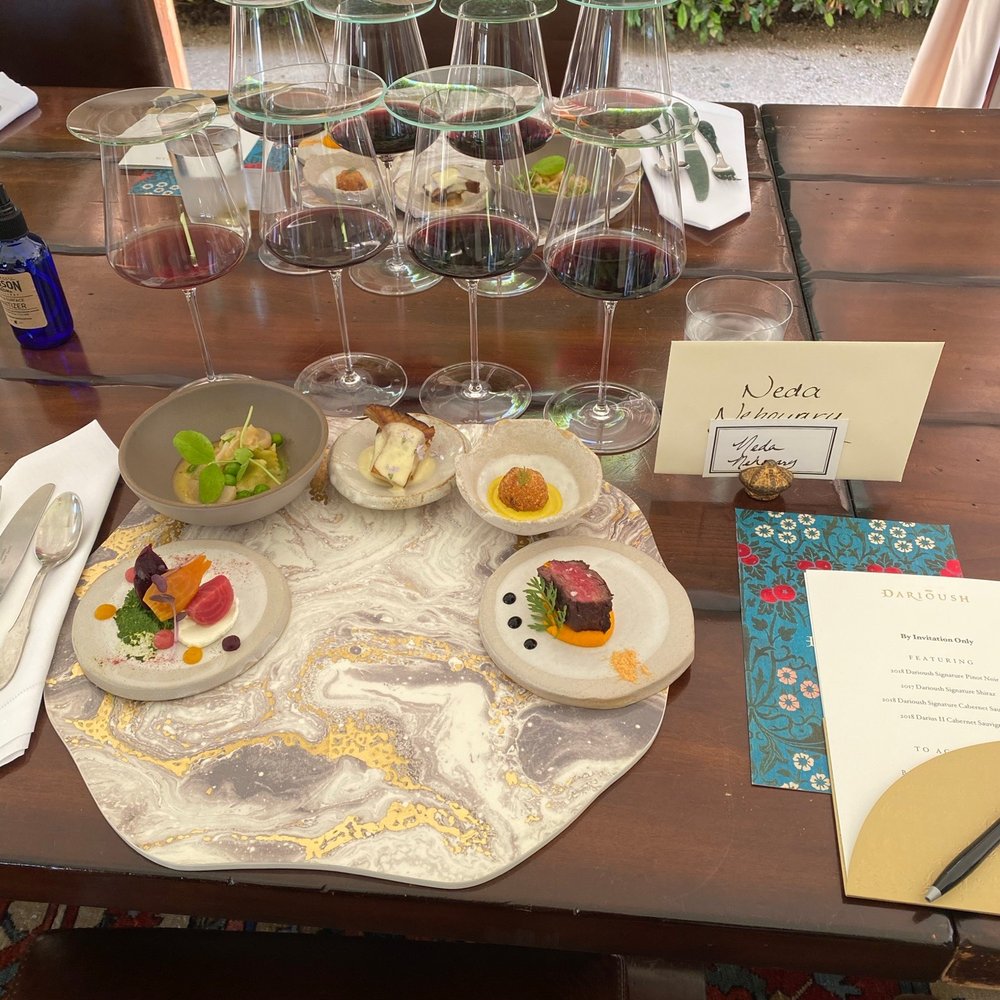 Darioush Winery - The food that was provided with the food and wine pairing - Wineries Near Me - Napa, California