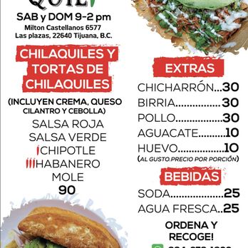 Chilaquili - Menu - Breakfast & Brunch Near Me - Tijuana, BCN