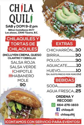Menu photo 2 Chilaquili Tijuana, BCN
