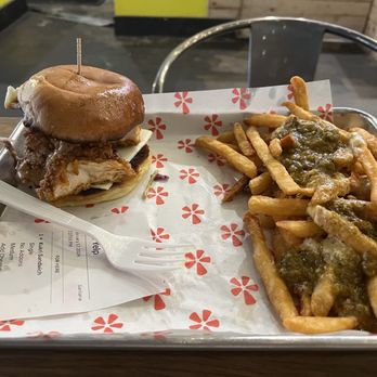 kūKri - C #2 KKri Sandwich Meal - Single and Green Chile Queso Fries - Chicken Shop Near Me - Albuquerque, New Mexico