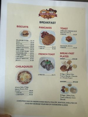 Menu photo 3 Break Fast Cafe Flowery Branch, GA