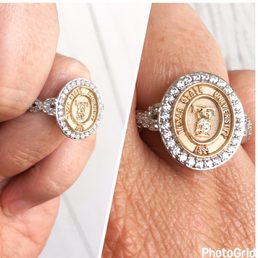 My custom made infinity band Texas State ring My custom made infinity band Texas State ring