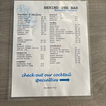 Side Street Inn - Bar menu - Sports Bars Near Me - Honolulu, Hawaii Side Street Inn - Bar menu - Sports Bars Near Me - Honolulu, Hawaii