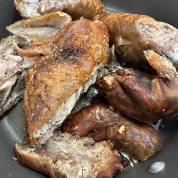 Uncle Quan's Kitchen - Bought 2 roasted pork hocks and didn't cut it up smaller - Dim Sum Near Me - San Jose, California