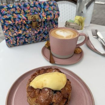 Sesame - Bread pudding and cappuccino - Bakeries Near Me - North Miami, Florida