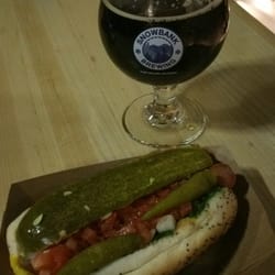 Feeney's Weenies - @ Snowbank Brewery enjoying their Porter and Feeney's gourmet dogs.