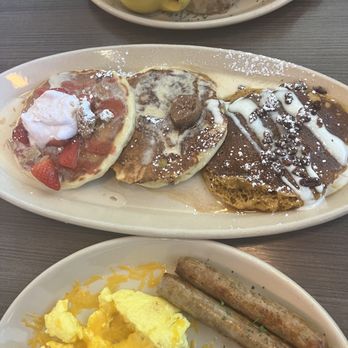 Snooze, an A.M. Eatery - Pancake flight - Breakfast & Brunch Near Me - Houston, Texas Snooze, an A.M. Eatery - Pancake flight - Breakfast & Brunch Near Me - Houston, Texas