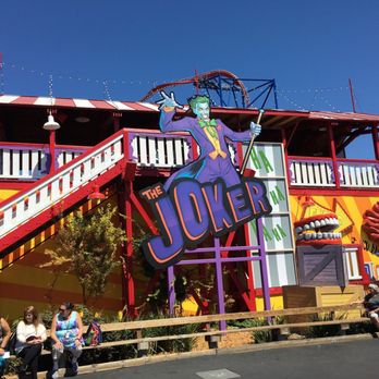 Six Flags Discovery Kingdom - Joker rollercoaster Aug 2016 - Amusement Parks Near Me - Vallejo, California