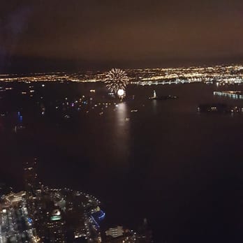 One World Observatory - Fireworks seen on New Years! - Observatories Near Me - New York, New York