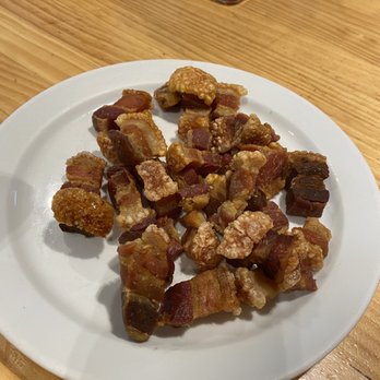 Casa Dani - Torreznos (pork cracklings but a great balance between crunch and meat). - Spanish Near Me - Madrid, M Casa Dani - Torreznos (pork cracklings but a great balance between crunch and meat). - Spanish Near Me - Madrid, M