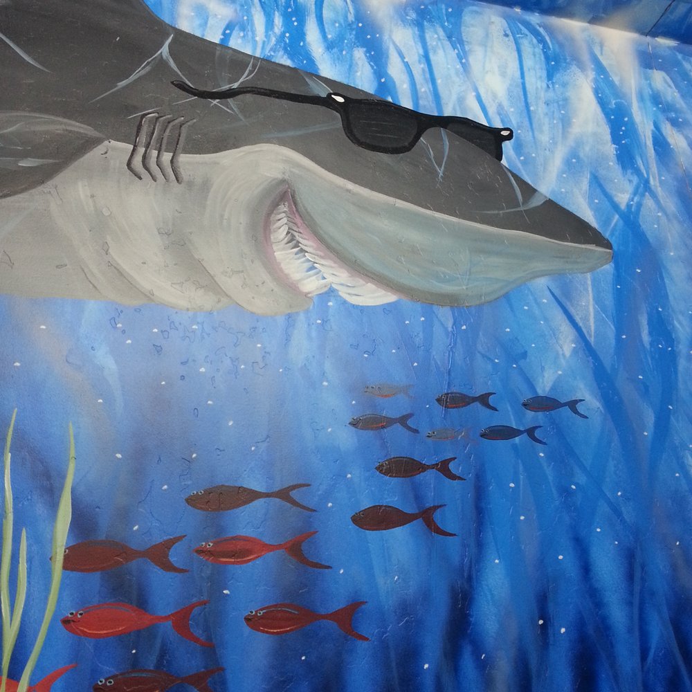 Beach Break Cafe - More bathroom art. - Breakfast & Brunch Near Me - Oceanside, California Beach Break Cafe - More bathroom art. - Breakfast & Brunch Near Me - Oceanside, California
