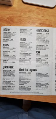 Menu photo 6 Charros Express Mex Evans, GA