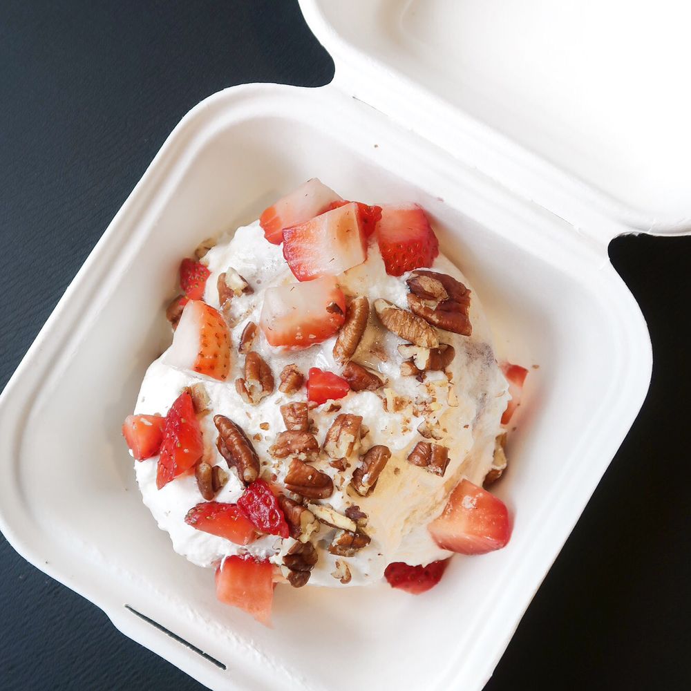 Strawberries & Cream Cinnamon Roll Strawberries & Cream Cinnamon Roll