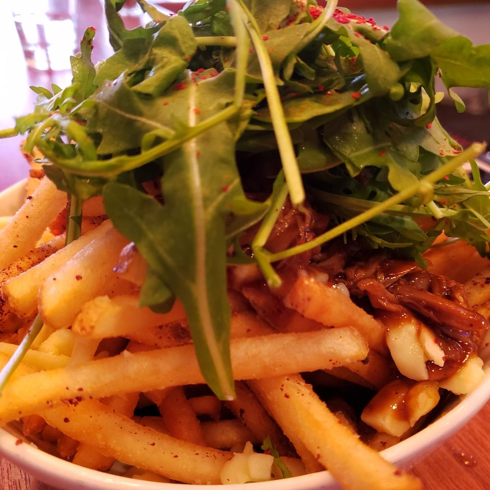 Block Kitchen + Bar - Pulled Duck Poutine..good flavor - Sandwiches Near Me - Banff, Alberta