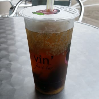 Kravin' Fruit Bar - Kravin artichoke ($3.75) - artichoke tea w/ honey, basil seeds, & grass jelly - Juice Bars & Smoothies Near Me - Houston, Texas Kravin' Fruit Bar - Kravin artichoke ($3.75) - artichoke tea w/ honey, basil seeds, & grass jelly - Juice Bars & Smoothies Near Me - Houston, Texas