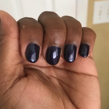 TipTop Nails & Spa - Wanted to try something different since I always get light colors.Tried this deep purple. I'll stick with my light toned gel polish. - Nail Salons Near Me - Stone Mountain, Georgia