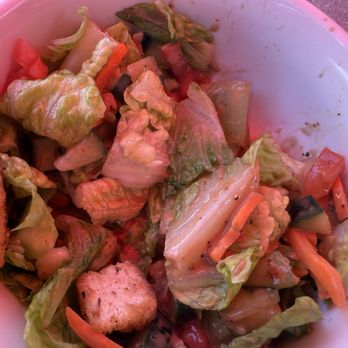Sockeye Alehouse - Salad that came with burger, yes, half-eaten - Brewpubs Near Me - Boise, Idaho