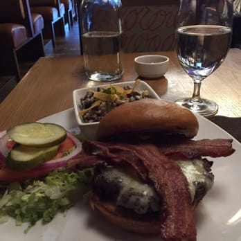 Elway's - Bacon cheeseburger and habanero bean salad. - New American Near Me - Denver, Colorado Elway's - Bacon cheeseburger and habanero bean salad. - New American Near Me - Denver, Colorado