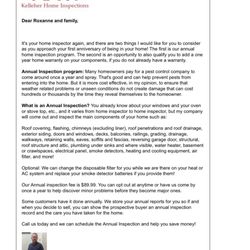 Kelleher Home Inspections - Email Inspection Offer
