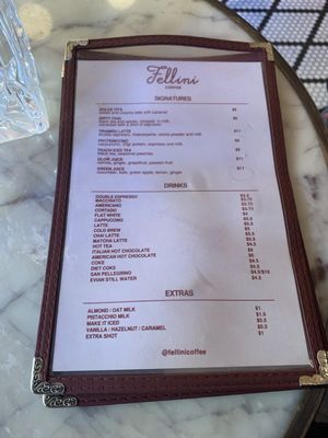 Menu photo 7 Fellini Coffee - Chelsea New York, NY Menu photo 7 Fellini Coffee - Chelsea New York, NY