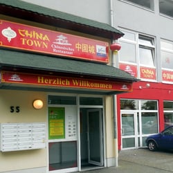 China town - Eingang zum Restaurant im ersten Stock