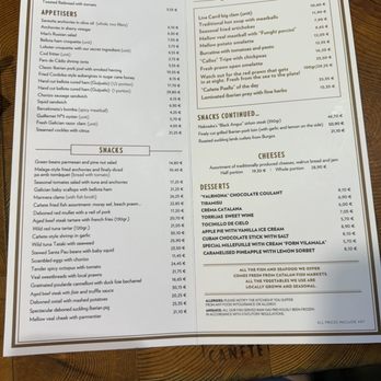 Cañete - Menu - Tapas/Small Plates Near Me - Barcelona, B