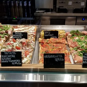 Bonci - Pork loin, bufala, grapes; Anchovies, burrata; Porchetta, ricotta, tomatoes; Eggplant; Arrabbiata; Mushroom, prosciutto, mozzarella, arugula - Pizza Near Me - Chicago, Illinois Bonci - Pork loin, bufala, grapes; Anchovies, burrata; Porchetta, ricotta, tomatoes; Eggplant; Arrabbiata; Mushroom, prosciutto, mozzarella, arugula - Pizza Near Me - Chicago, Illinois
