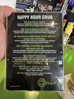 Menu photo 1 The Draft Sports Grill Mesa, AZ