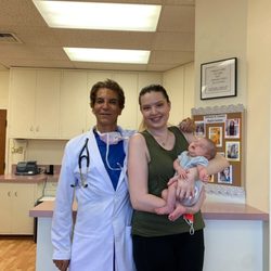 Camran Nezhat Institute, Minimally Invasive & Robotic Surgery - Dr. Camran Nezhat and I posing with my miracle baby.