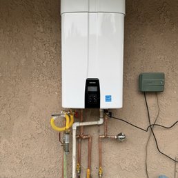 New water heater installed. New water heater installed.