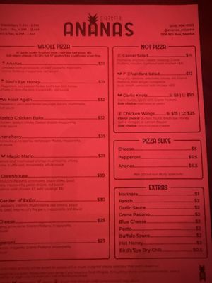 Menu photo 3 Ananas Pizzeria Seattle, WA Menu photo 3 Ananas Pizzeria Seattle, WA