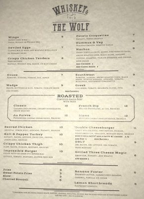 Menu photo 7 Whiskey & The Wolf Toledo, OH Menu photo 7 Whiskey & The Wolf Toledo, OH